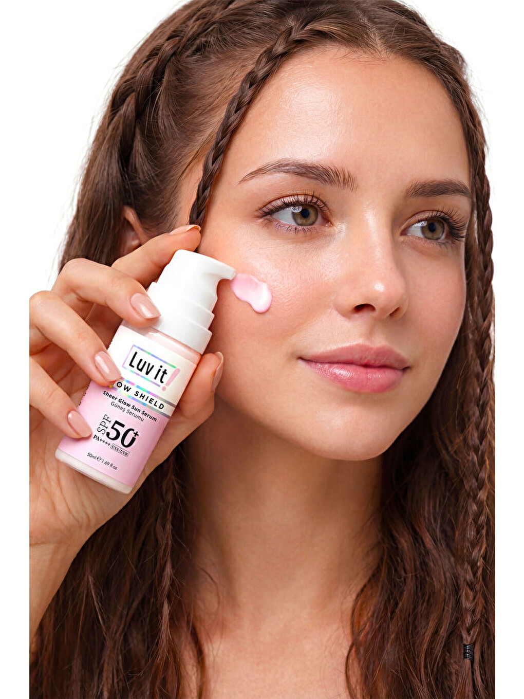 SPF 50+ Leke Karşıtı Güneş Serumu - Yüz ve Cilt Bakımı için Güneş Koruyuculu Serum 50 ml-2