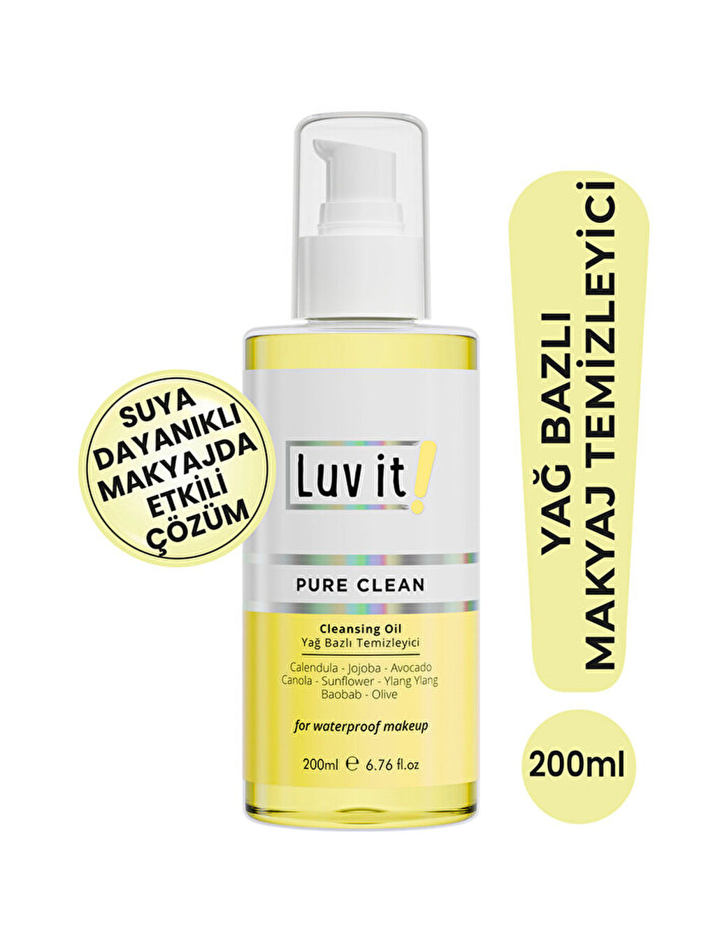 Bitkisel Içerikli Yağ Bazlı Makyaj Temizleyici 200ml