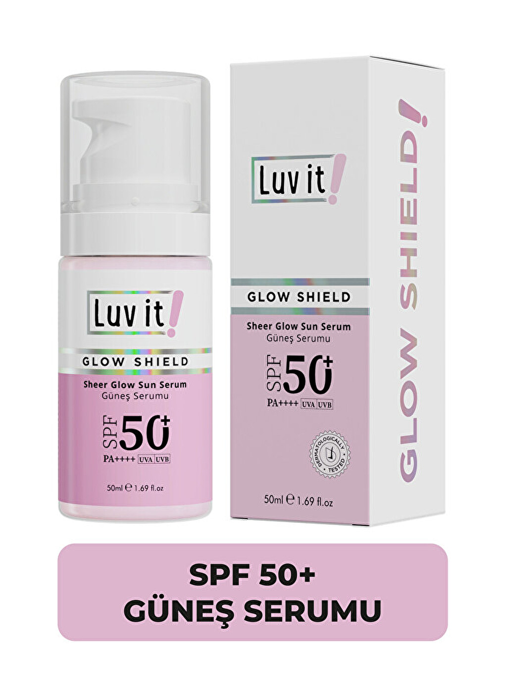 SPF 50+ Leke Karşıtı Güneş Serumu - Yüz ve Cilt Bakımı için Güneş Koruyuculu Serum 50 ml-4