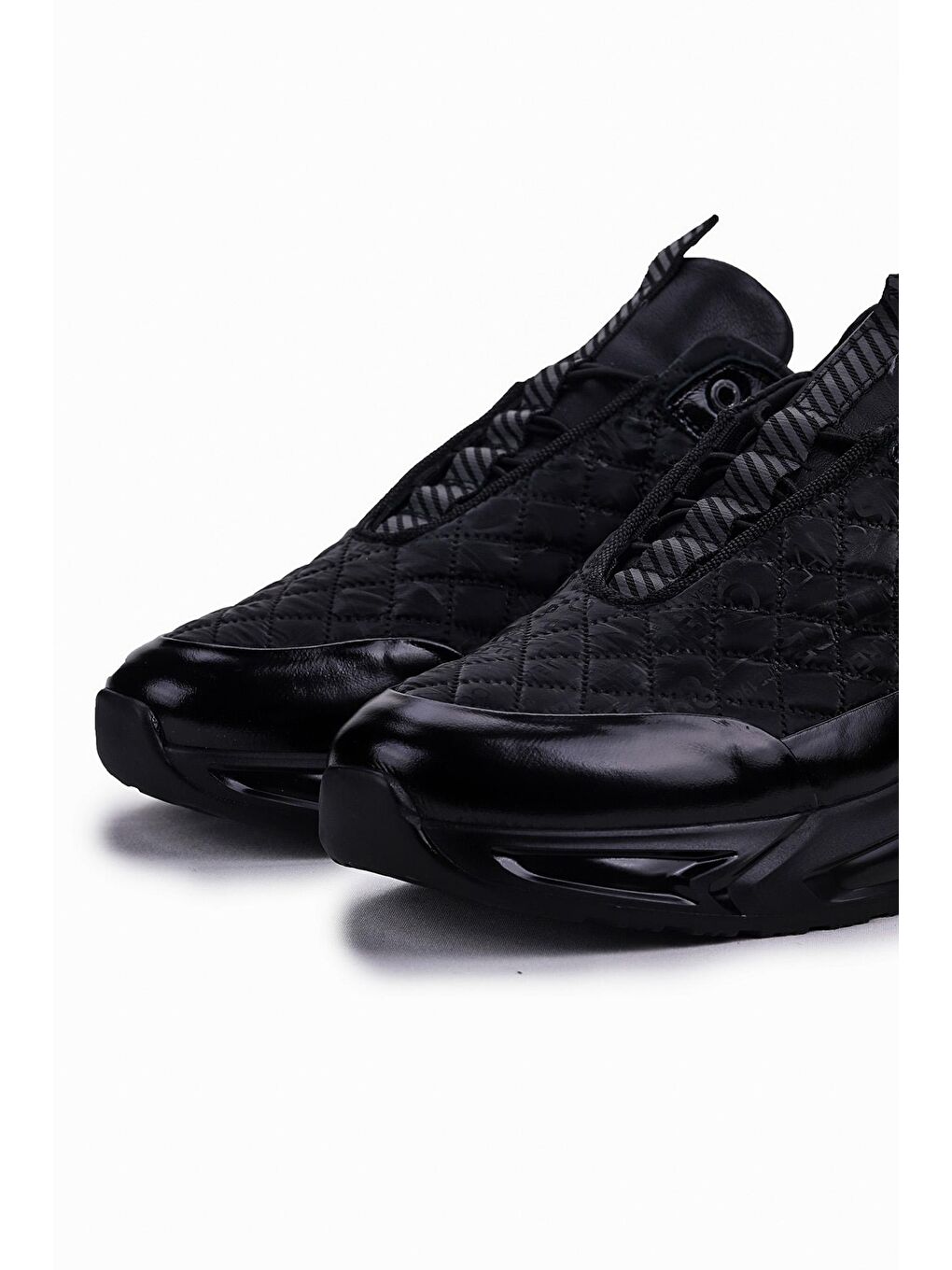 Siyah 152-18013 Deri Erkek Casual Ayakkabı-3