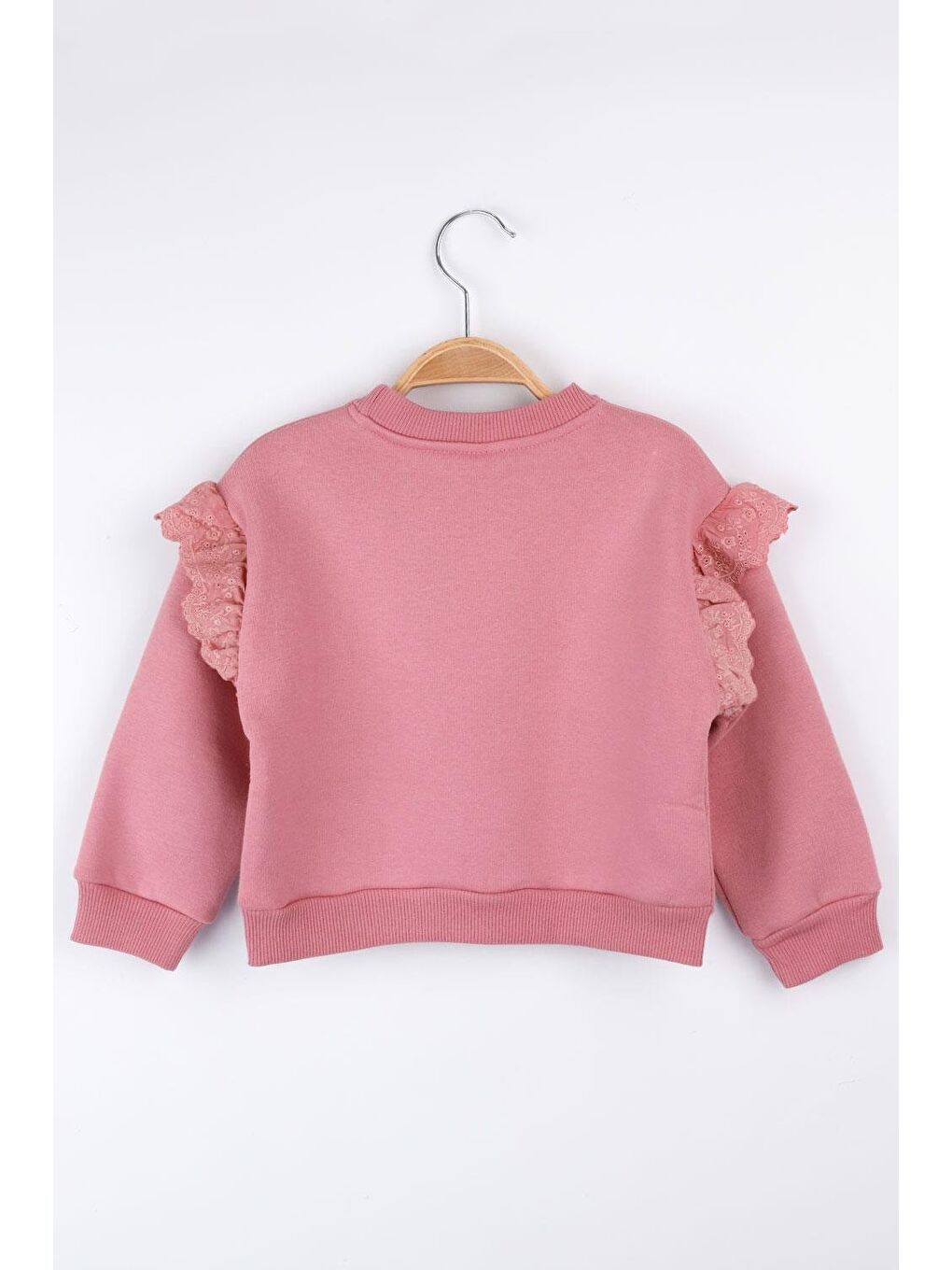 Le Mabelle Gülkurusu  Çiçek Nakışlı Kız Çocuk Sweatshirt - Lorena - 1