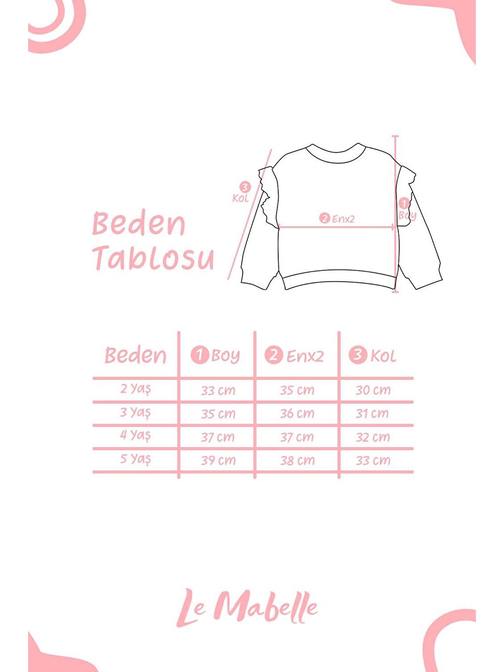 Le Mabelle Gülkurusu  Çiçek Nakışlı Kız Çocuk Sweatshirt - Lorena - 3