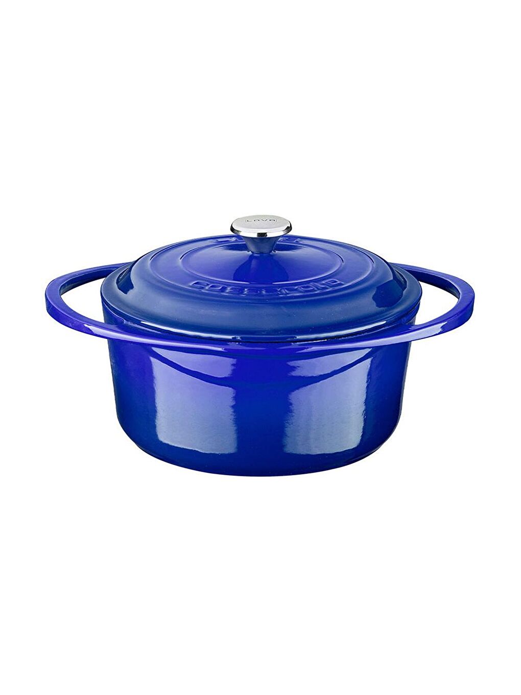 Mavi Yuvarlak Tencere Döküm Demir Kapak Heritage Serisi Çap(Ø)20cm