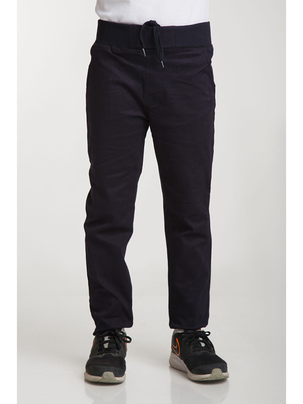 Lacivert Kids Beli Lastikli Slim Fit Erkek Çocuk Pantolon-1