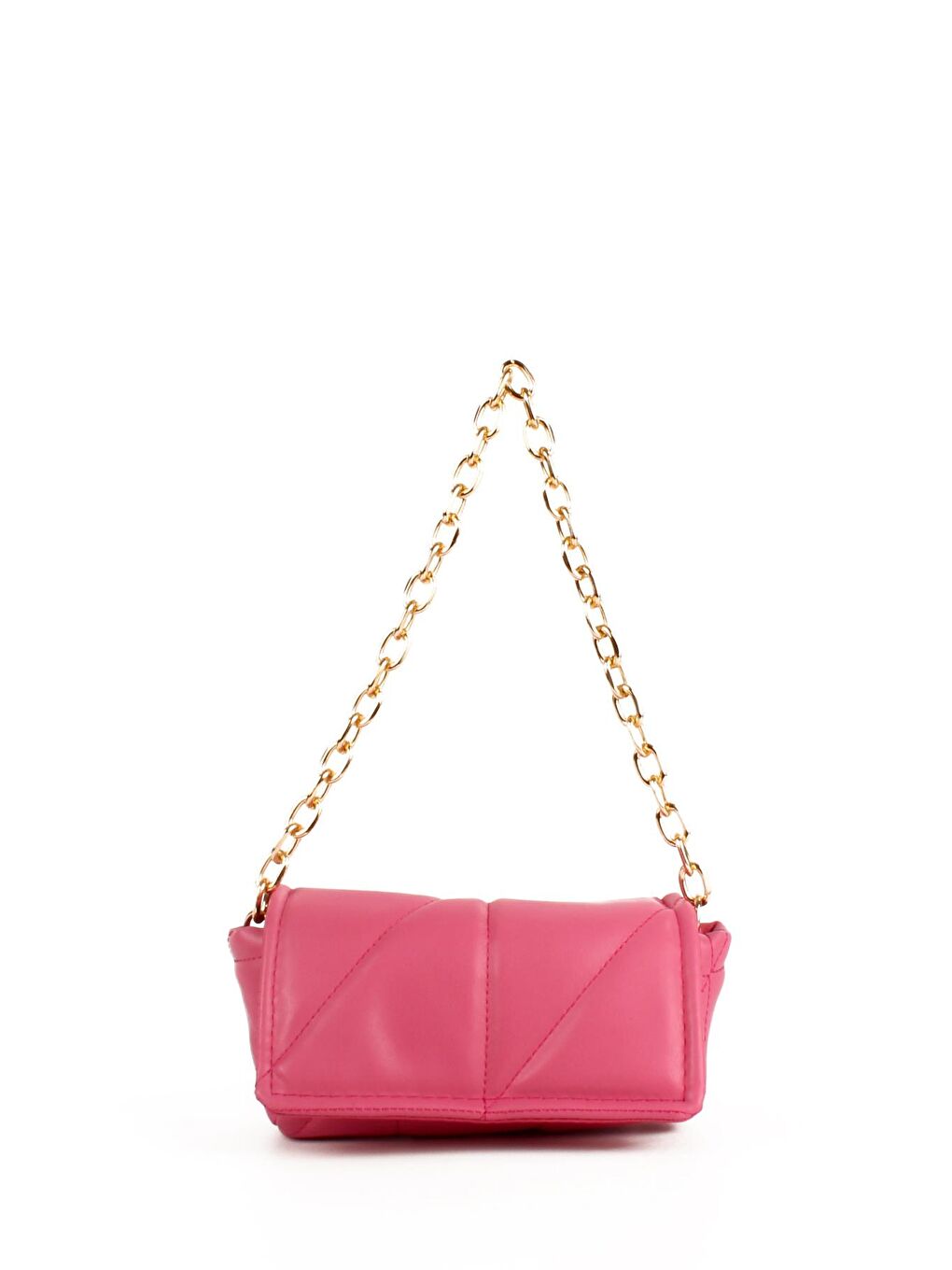 Pembe Kadın Mini Boy Çift Askılı Kol ve Omuz Çantası (10677)-1