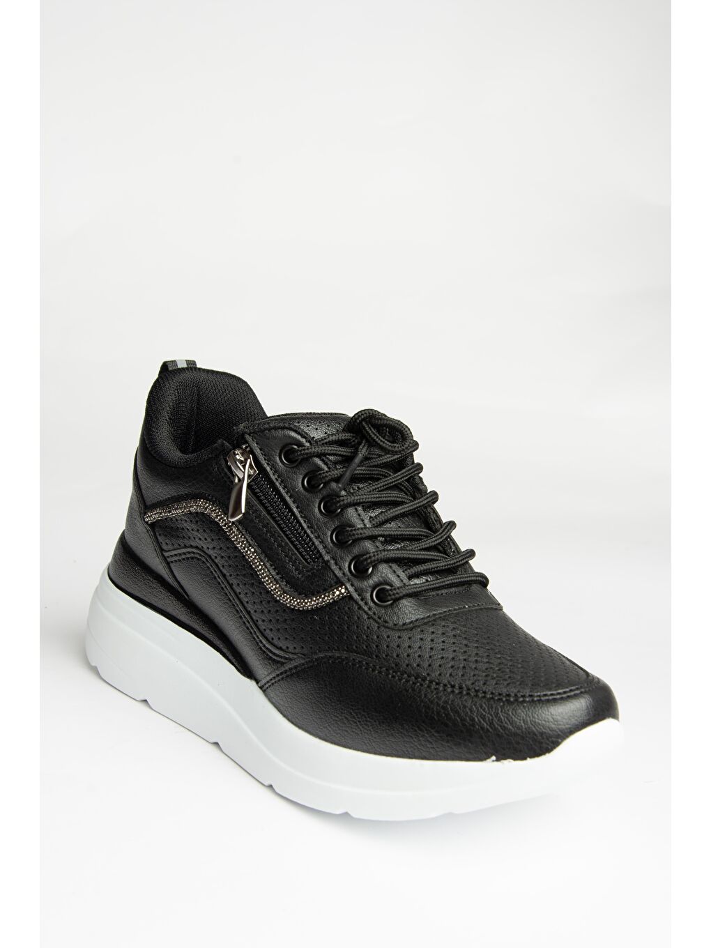 U7020207 Siyah Kadın Sneakers-1