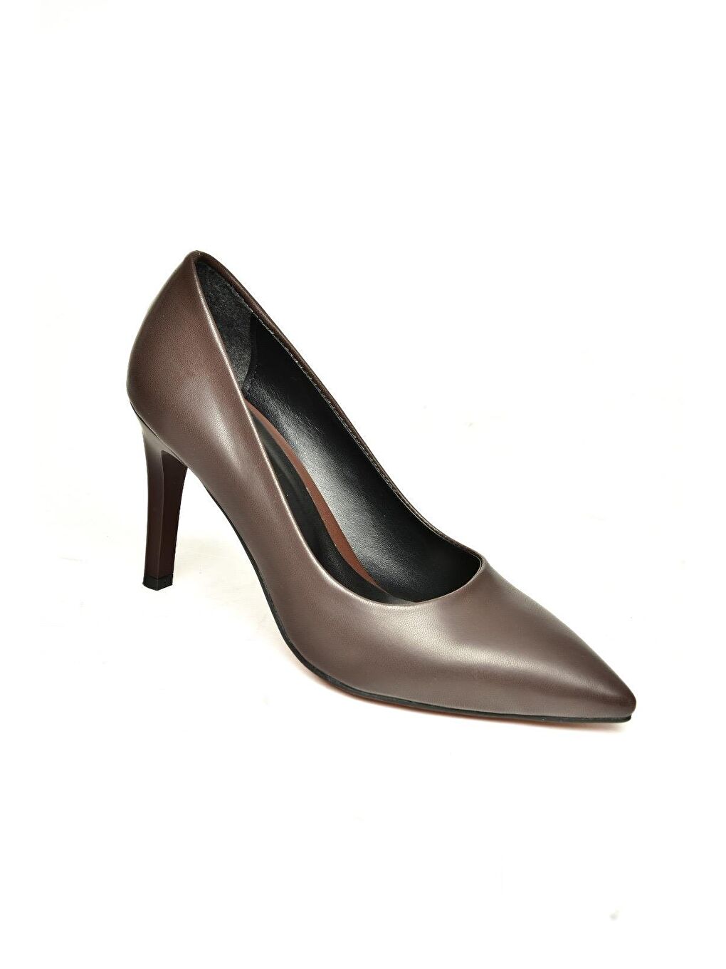 U6760820 Kahverengi Kadın Topuklu Ayakkabı-2