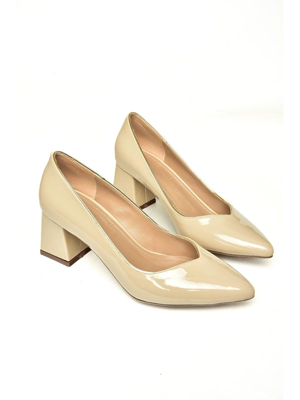 Bej U8206211 Ten Kadın Topuklu Ayakkabı-2