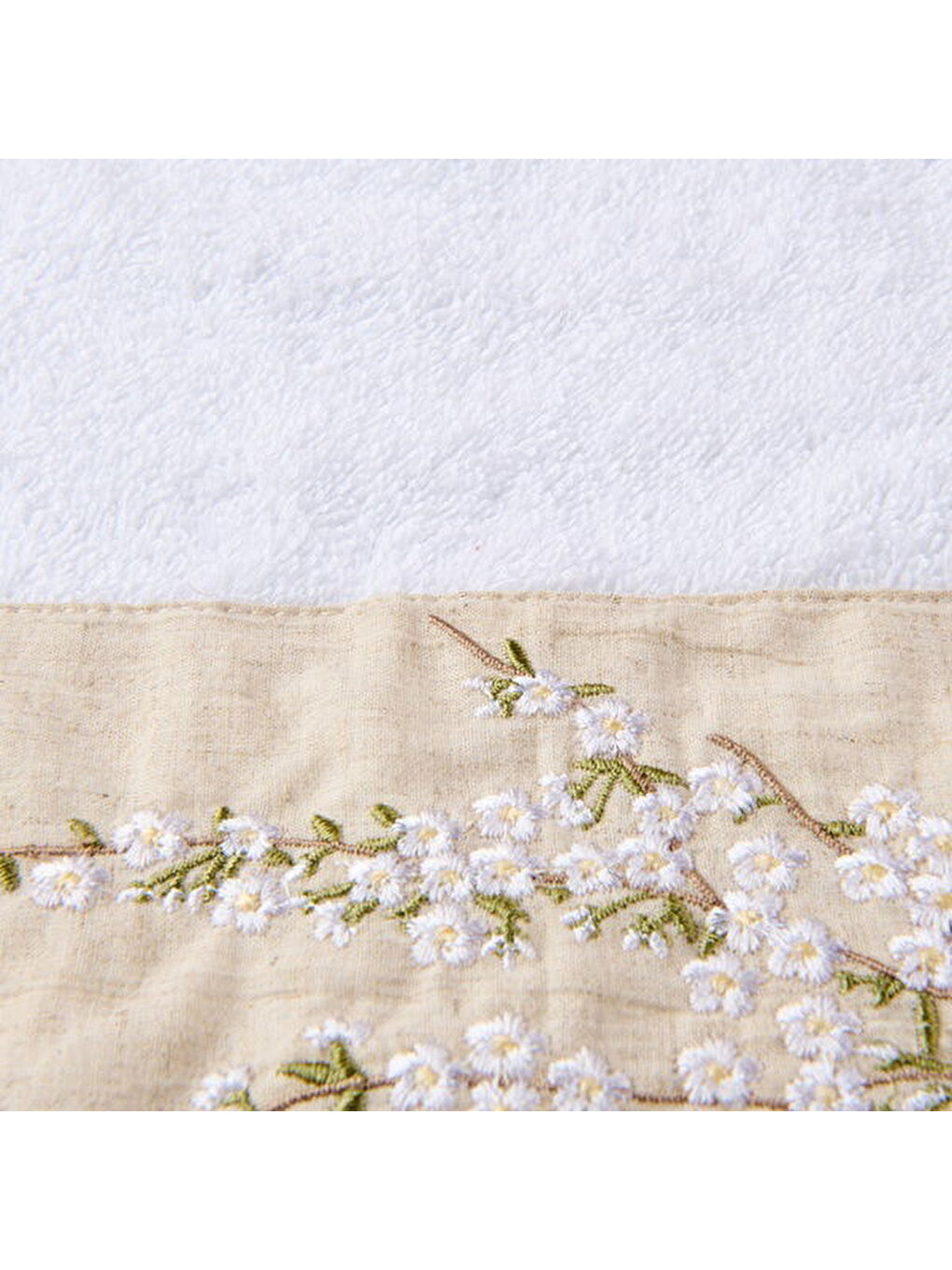 Soft Lina Yüz Havlusu - Ekru - 50x90 cm-6