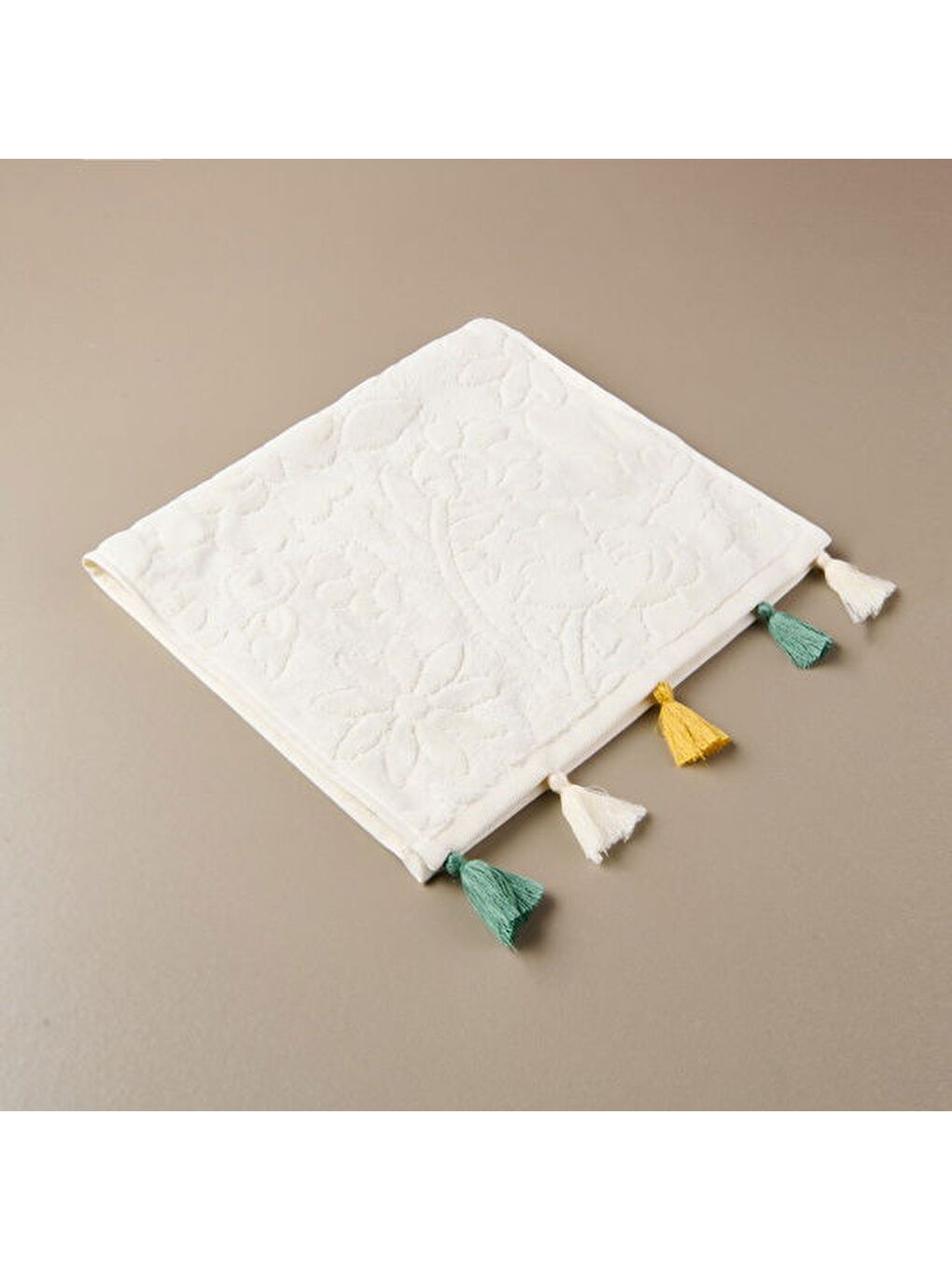 Soft Granny Summer Flos El Havlusu - Ekru - 30x50 cm-7