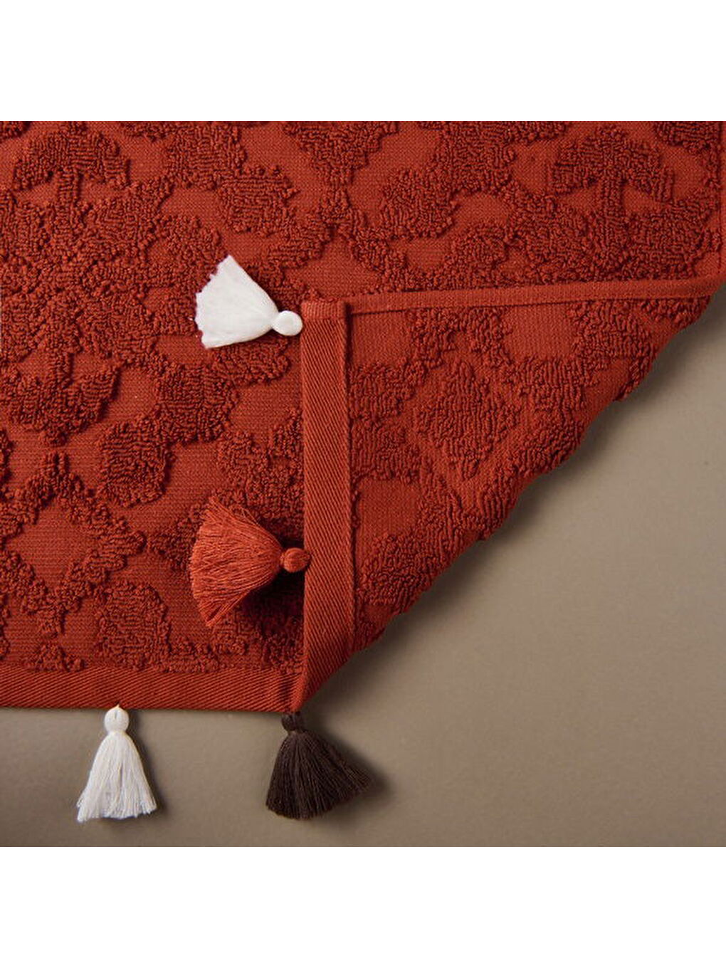 Bordo Soft Earthy Hues Juan El Havlusu - Kiremit - 30x50 cm-8