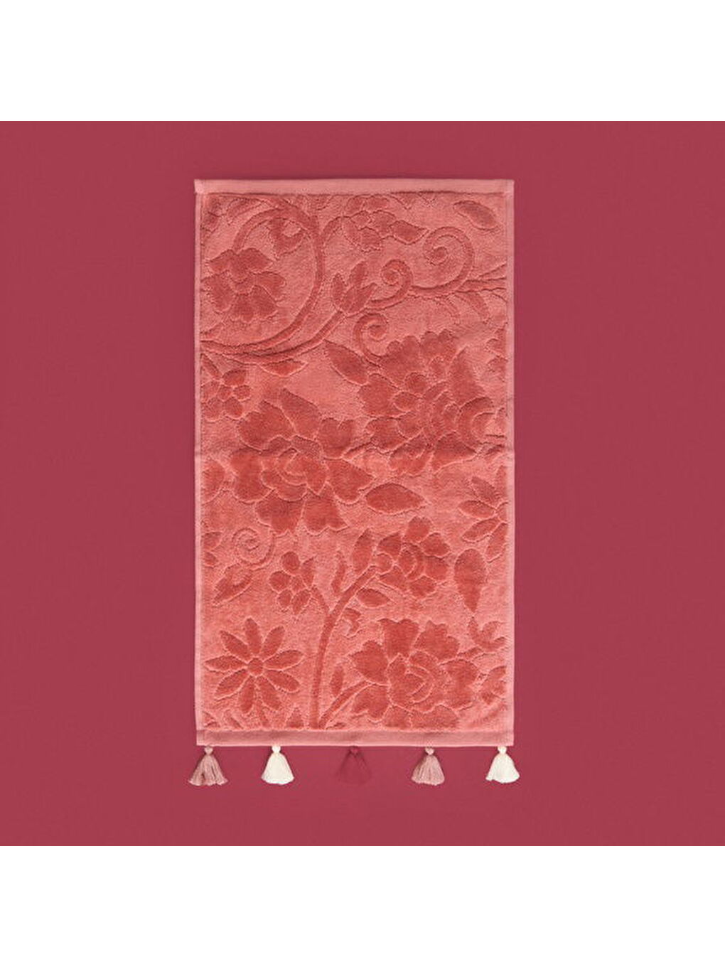 Pembe Soft Granny Summer Flos El Havlusu - Gülkurusu - 30x50 cm-8