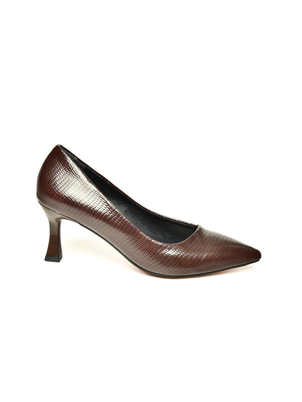 U6760300 Kahverengi Kadın Topuklu Ayakkabı-2