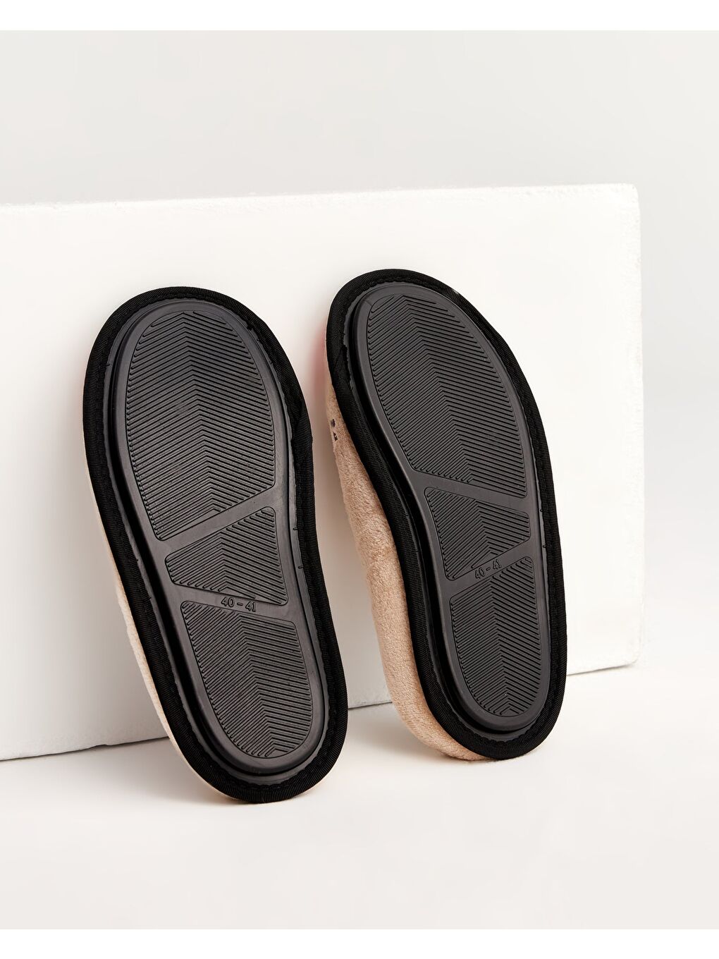 Ekru ZİPPO-K- Ayı Figürlü Krem Erkek Ev Terliği-3