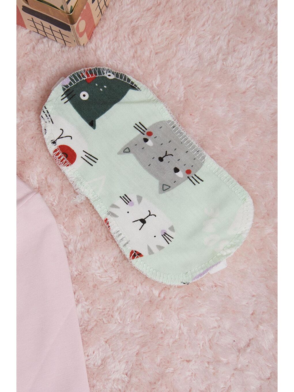 Pijakids Pembe Meow Kedi Baskı Kız Çocuk Pijama Takımı 16340 - 3