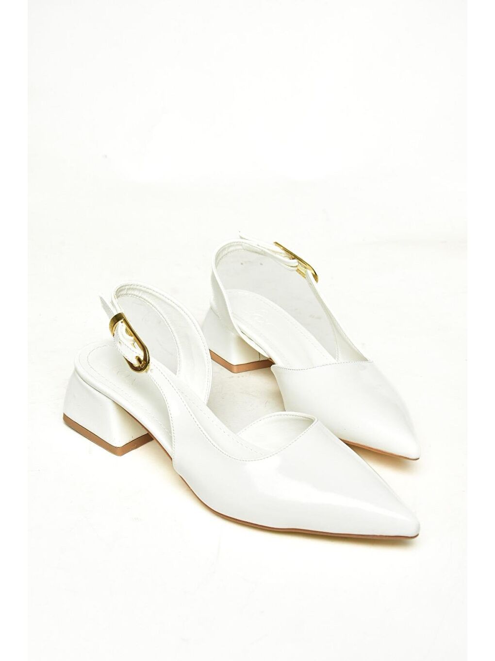 U9982124 Beyaz Kadın Topuklu Ayakkabı-2