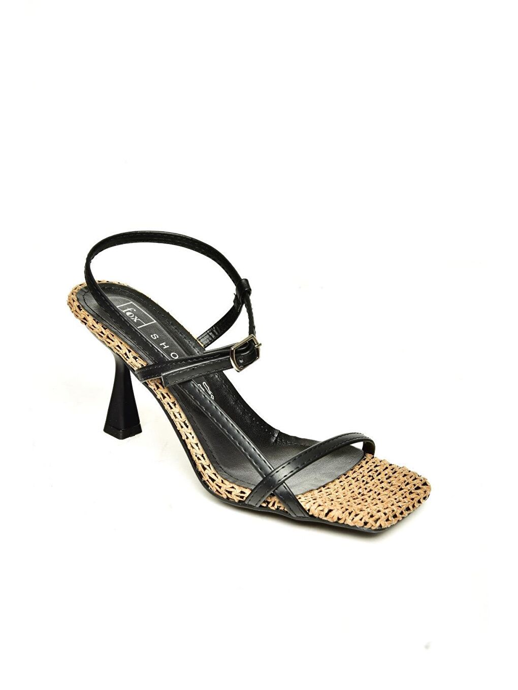 Fox Shoes P5188703 Siyah Kadın Topuklu Ayakkabı - 1
