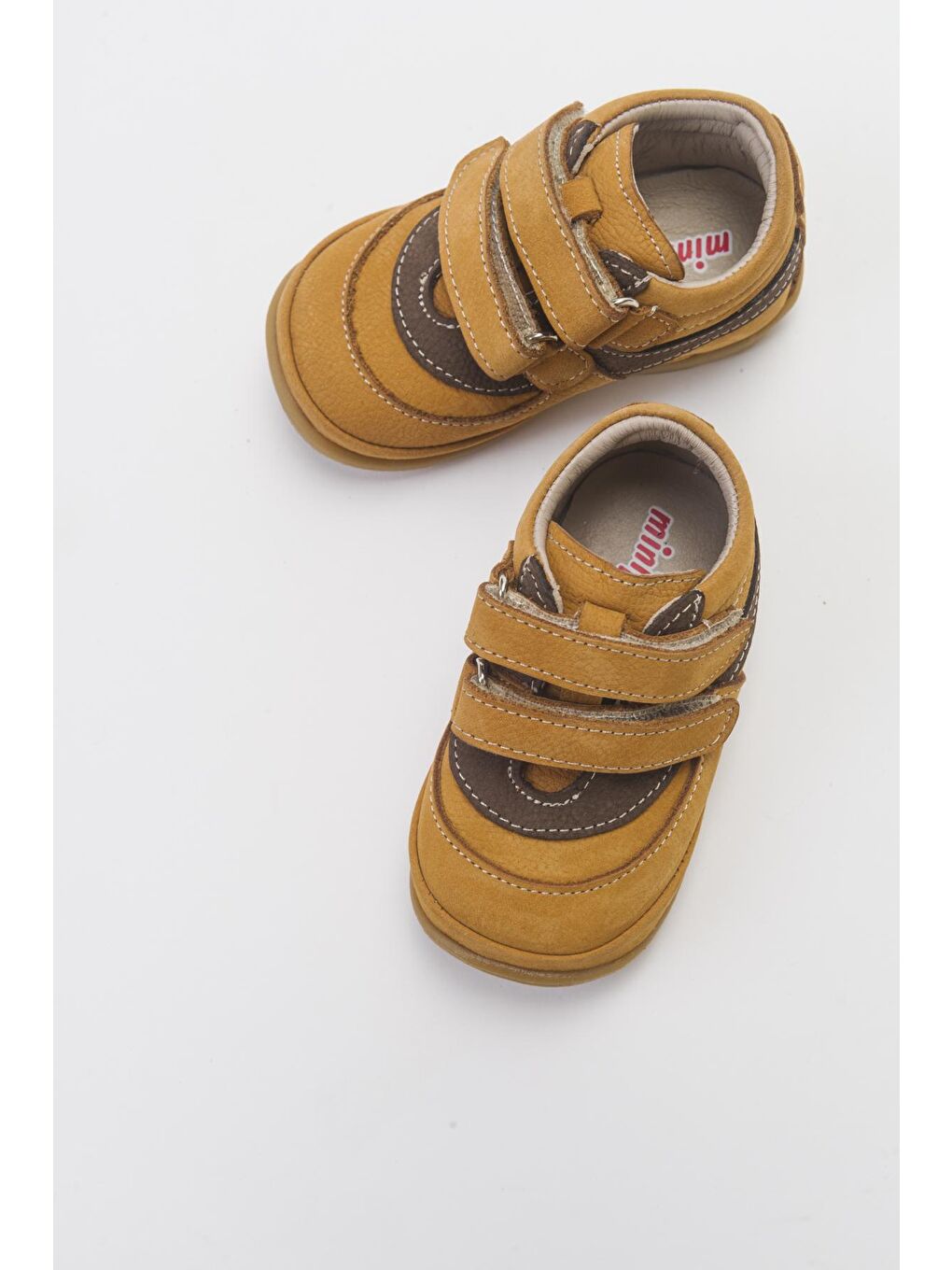 Erkek Çocuk Sarı Hakiki Deri Günlük Çocuk Ayakkabı-2