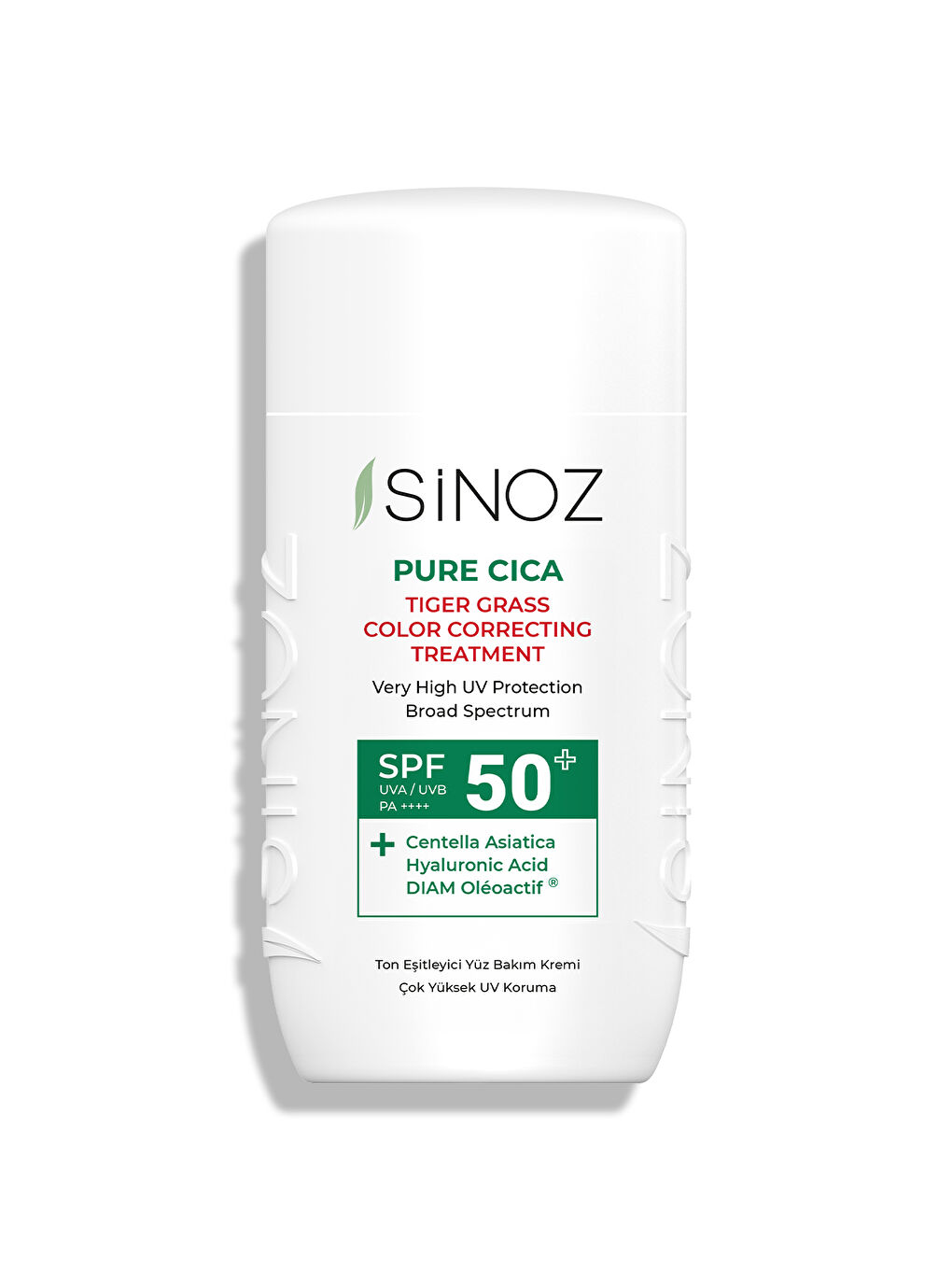 Sinoz Spf50 Pure Cica Anında Ton Eşitleyici Yüz Bakım Kremi - Yeni Nesil Mineral Güneş Filtresi - 8