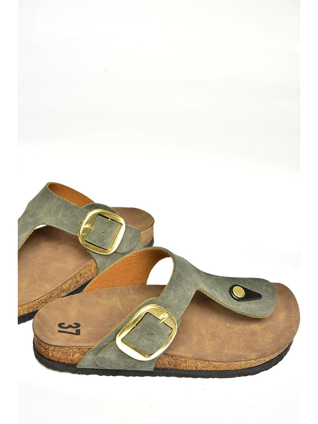 U7779170 Yeşil Kadın Terlik-1