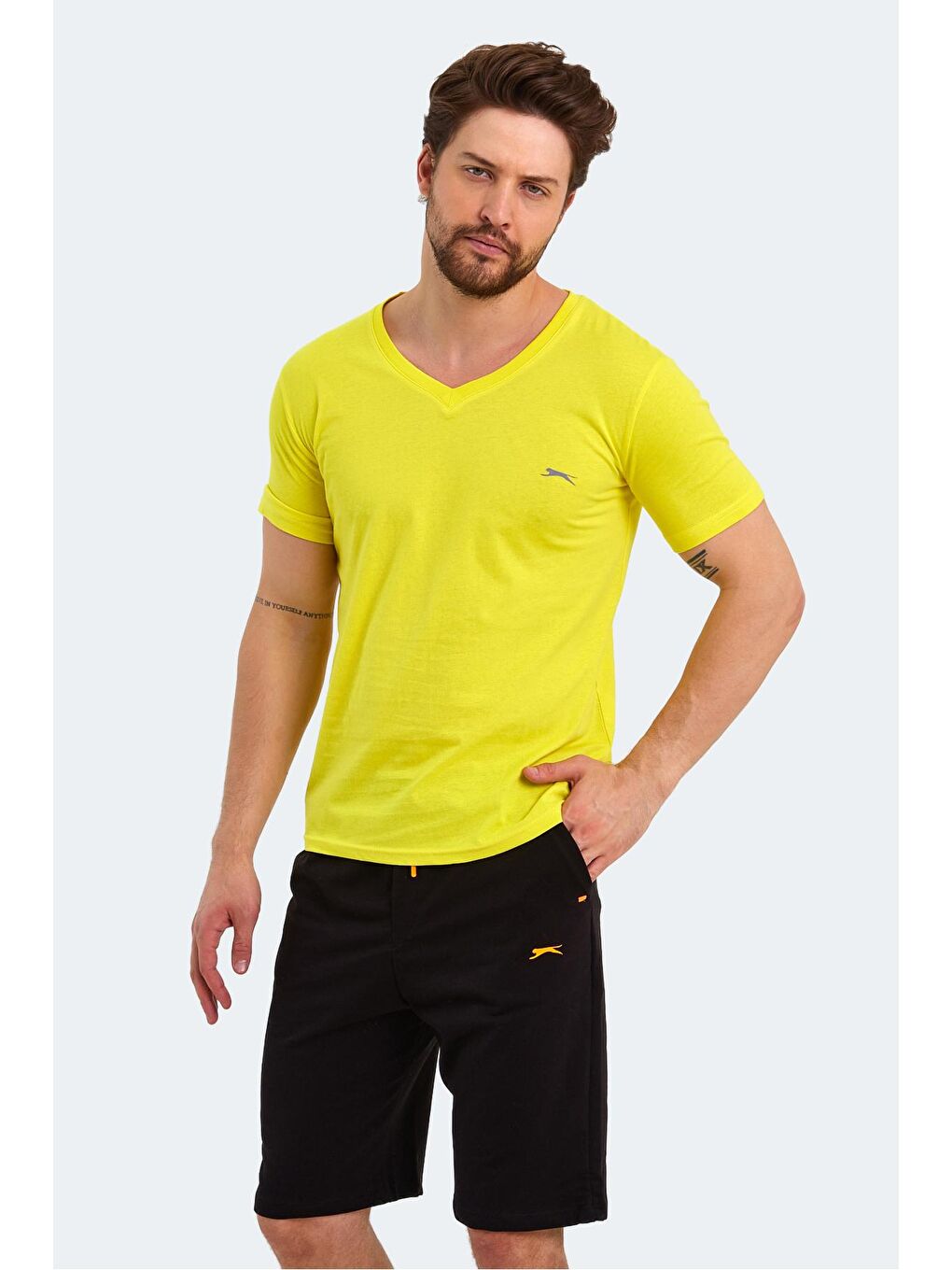 SLAZENGER Açık Sarı SARGON KTN Erkek T-Shirt Açık Sarı - 2