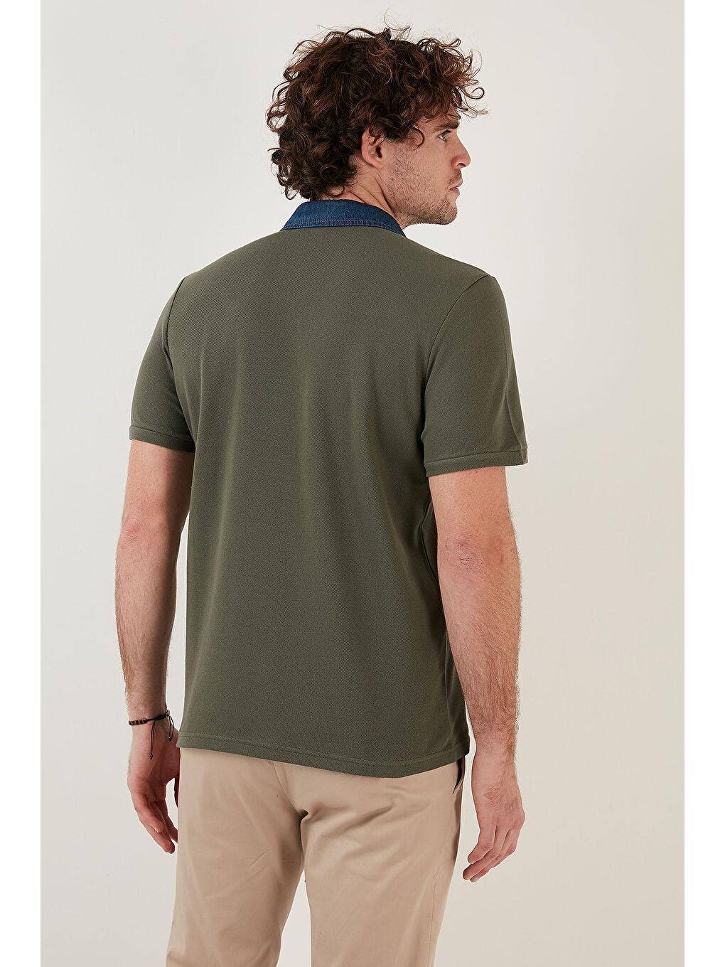 Buratti Haki % 100 Pamuk Polo T Shirt 5902134 - 4