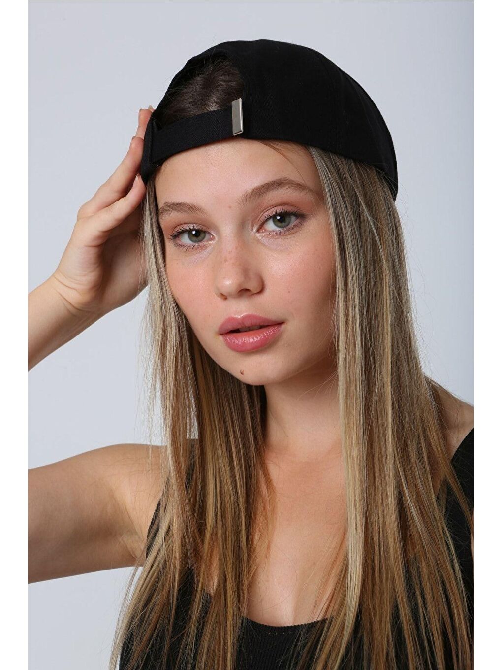 Unisex Düz Siyah Kep Şapka Spk12-1-4