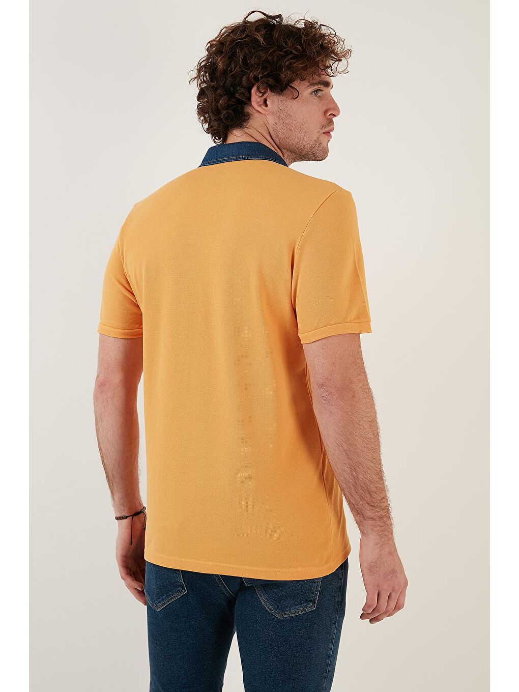 Buratti Sarı % 100 Pamuk Düğmeli Regular Fit Polo T Shirt 5902134 - 4