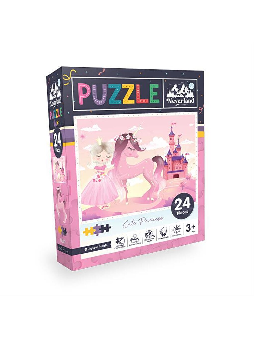 Neverland Karışık 24 Pieces Jigsaw Puzzle - Cute Princess (Sevimli Prenses)