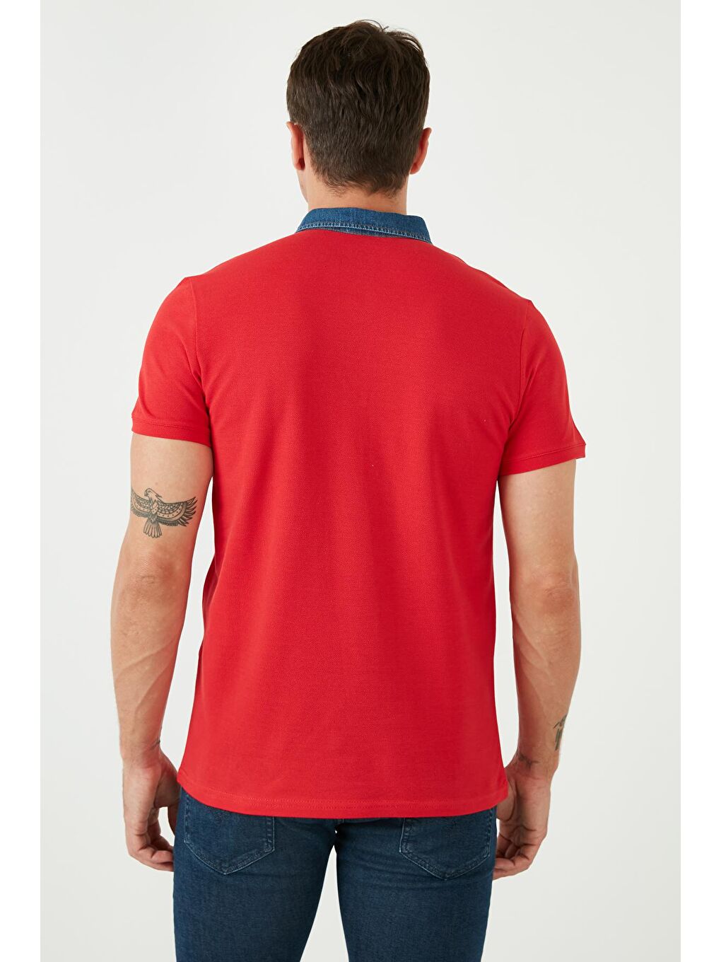 Buratti Kırmızı % 100 Pamuk Düğmeli Regular Fit Polo T Shirt 5902134 - 4