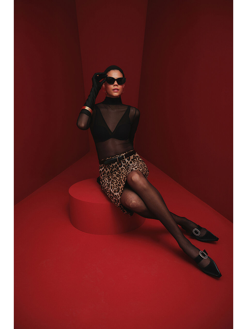 Siyah MARİANA Toka Detaylı Kadın Günlük Klasik Topuklu Ayakkabı-6