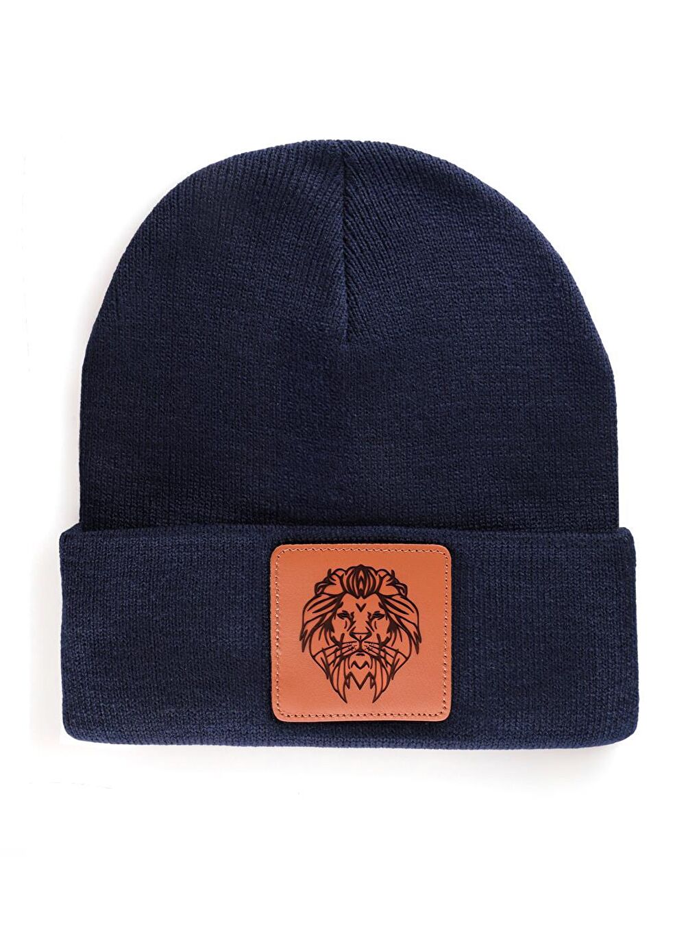 BlackBörk Canlı Lacivert V1 Akrilik Aslan - 13 Kod Logolu Unisex Lacivert Bere (Beanie)