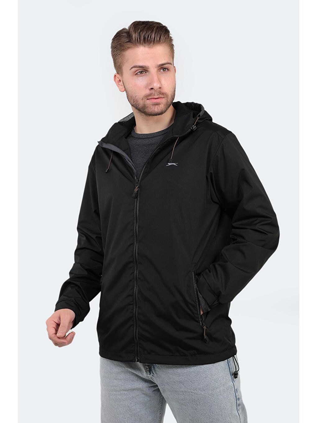 OFANS Erkek Siyah Yağmurluk