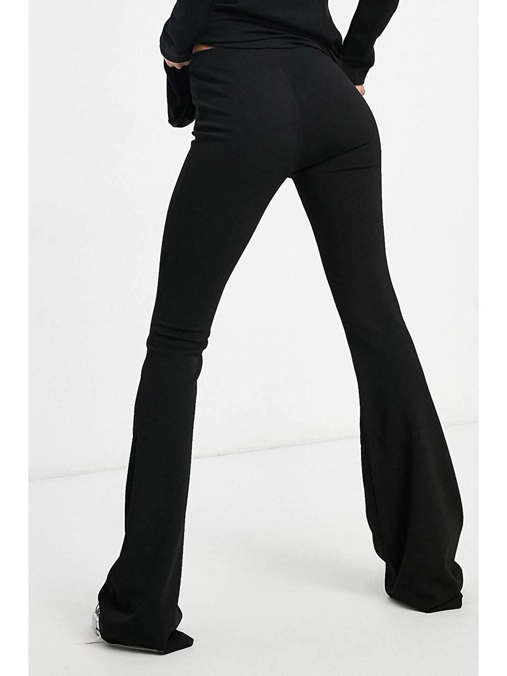 Siyah Dalgıç Kumaş İspanyol Paça Tayt 2KXK5-45459-02-2