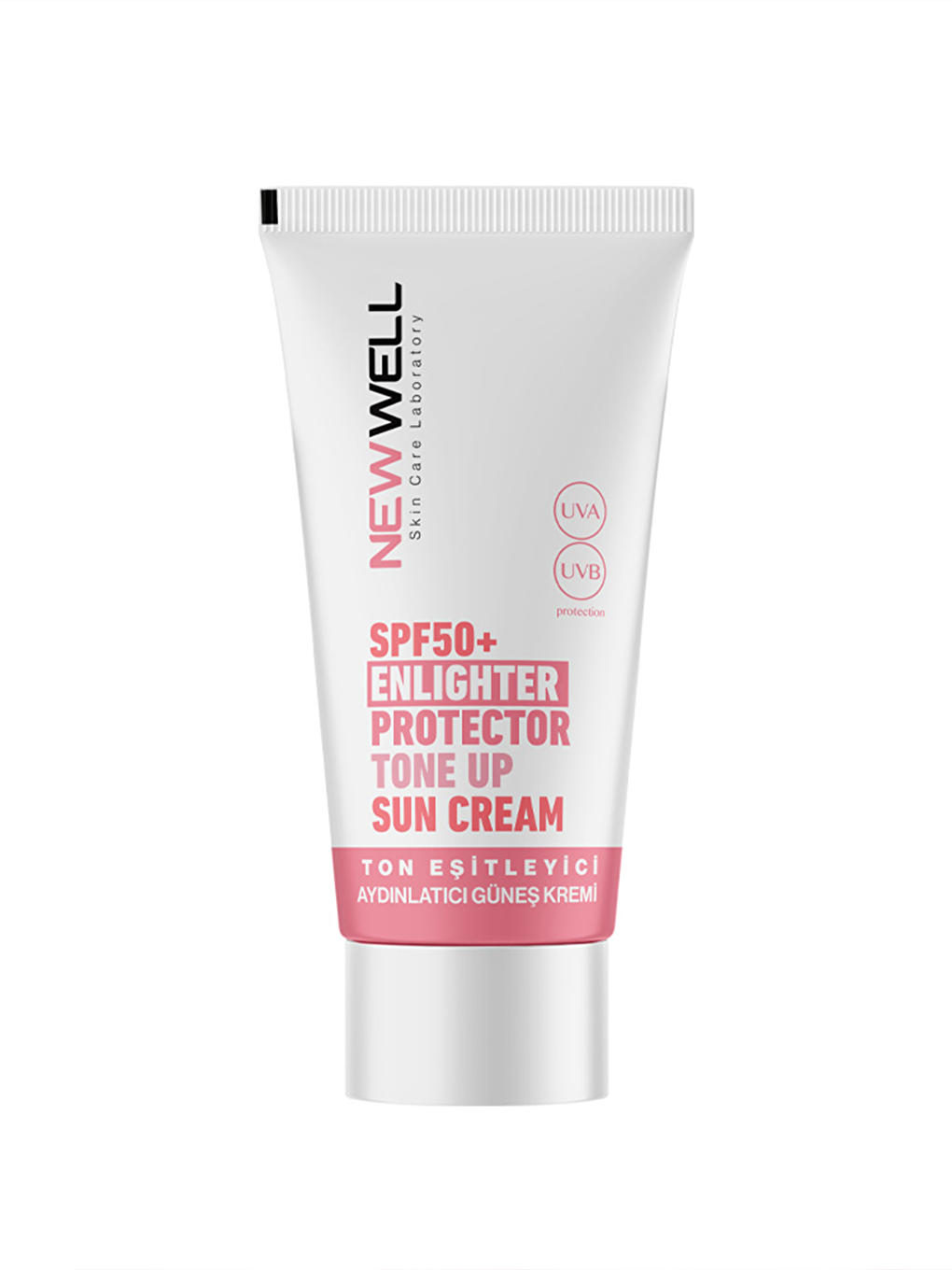 New Well Krem Ton Eşitleyici SPF 50+ Aydınlatıcı Pembe Yüz Güneş Kremi - 1