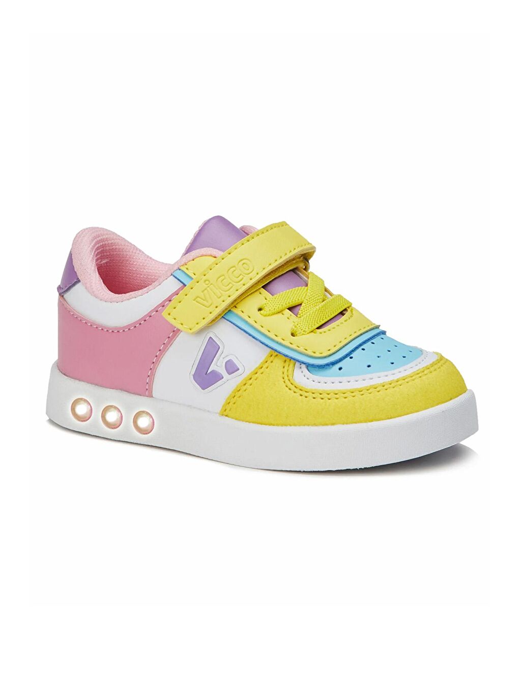 Sarı Sam Günlük Işıklı Cırtlı Kız/Erkek Çocuk Spor Ayakkabı 313.21K.130-1