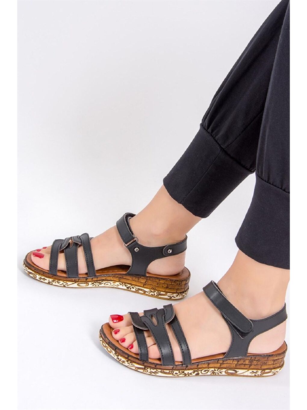 Siyah Kadın Sandalet F288091109-1