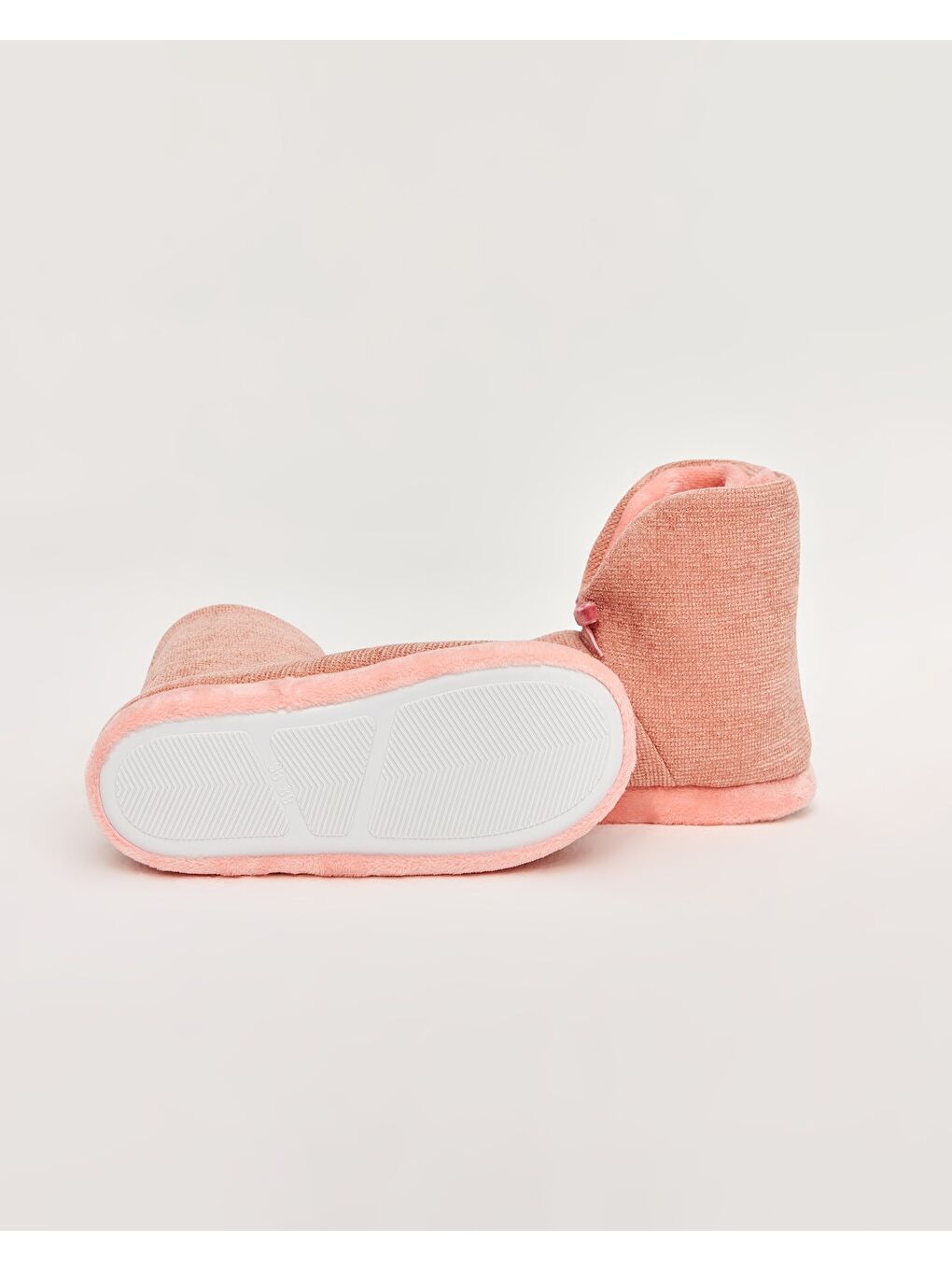 Pembe Kadın Kurdeleli Panduf - MENT-4