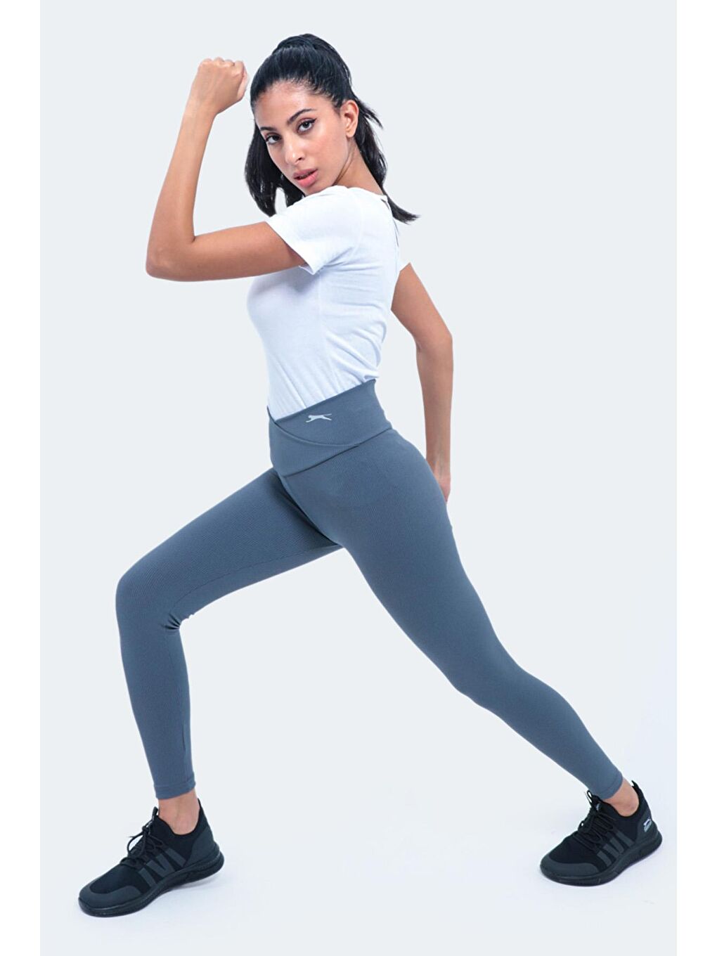 NATALIE Kadın Fitness Tayt Koyu Gri