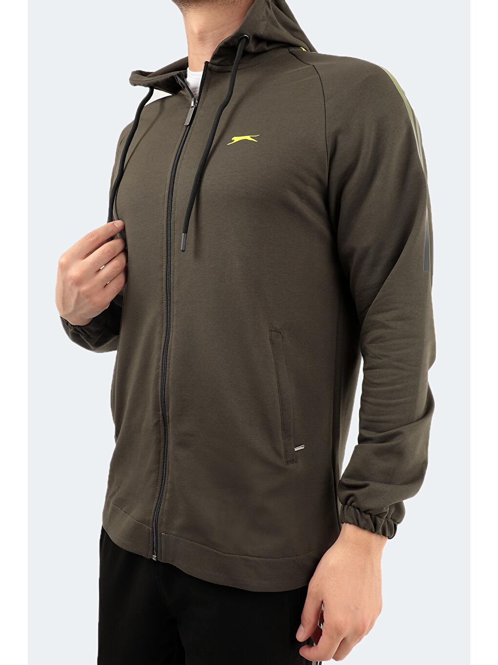 YANKOM Erkek Eşofman Takım Haki / Sarı-2