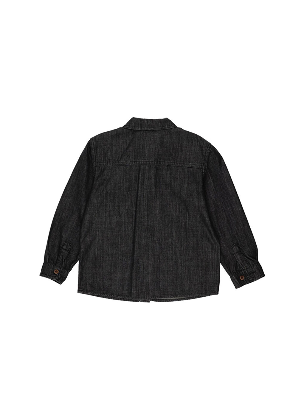 Erkek Çocuk Siyah Jean Gömlek-1