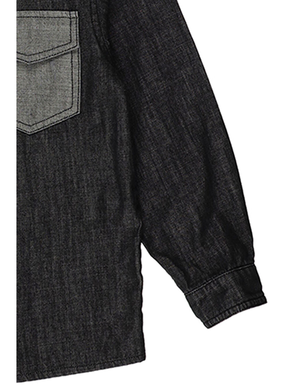 Erkek Çocuk Siyah Jean Gömlek-2