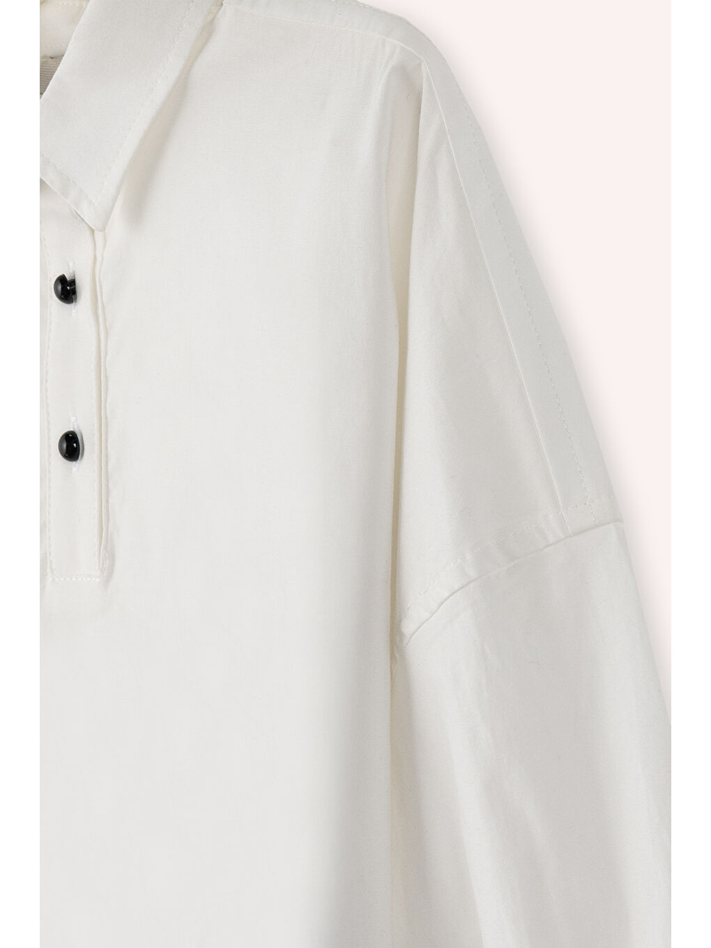 Kız Çocuk Ekru Gömlek-2