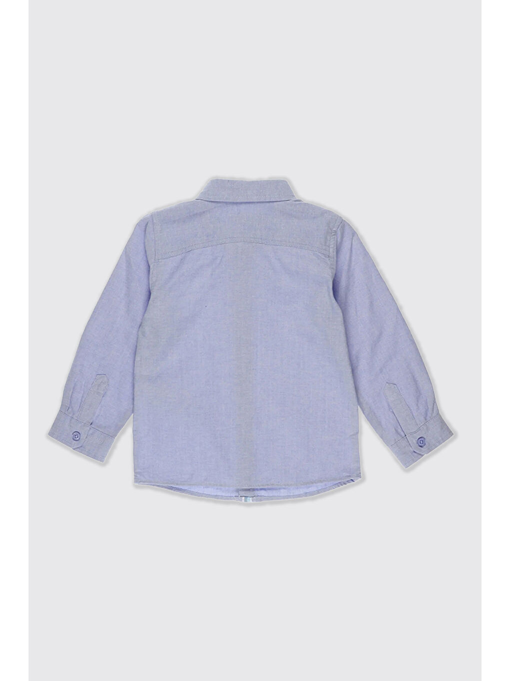 Lacivert Erkek Bebek  Basic Oxford Gömlek-1
