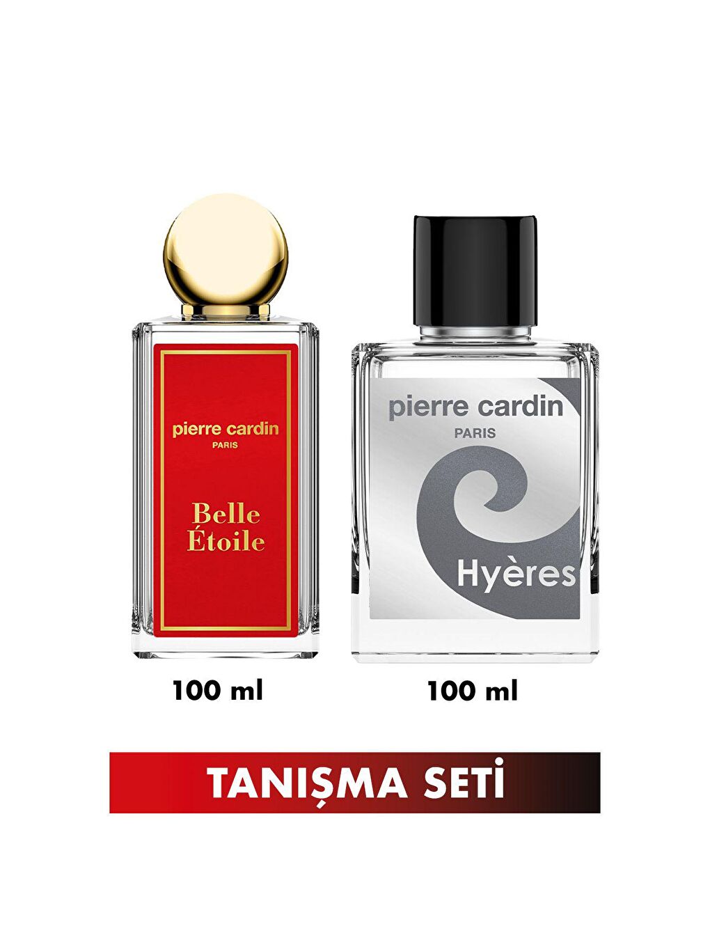 Pierre Cardin Beyaz Belle Etoile & Hyeres EDT 100 ml Kadın Erkek Parfüm Seti STCC021285