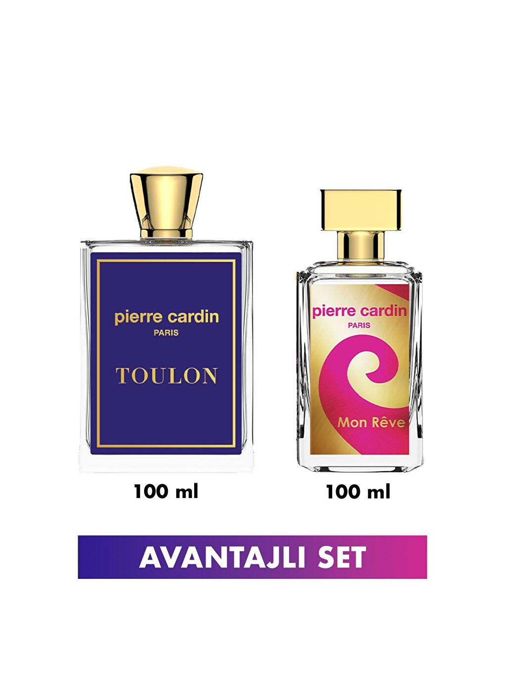 Pierre Cardin Beyaz Mon Reve & Toulon EDT Kadın Erkek Parfüm Seti 100 ml STCC021284