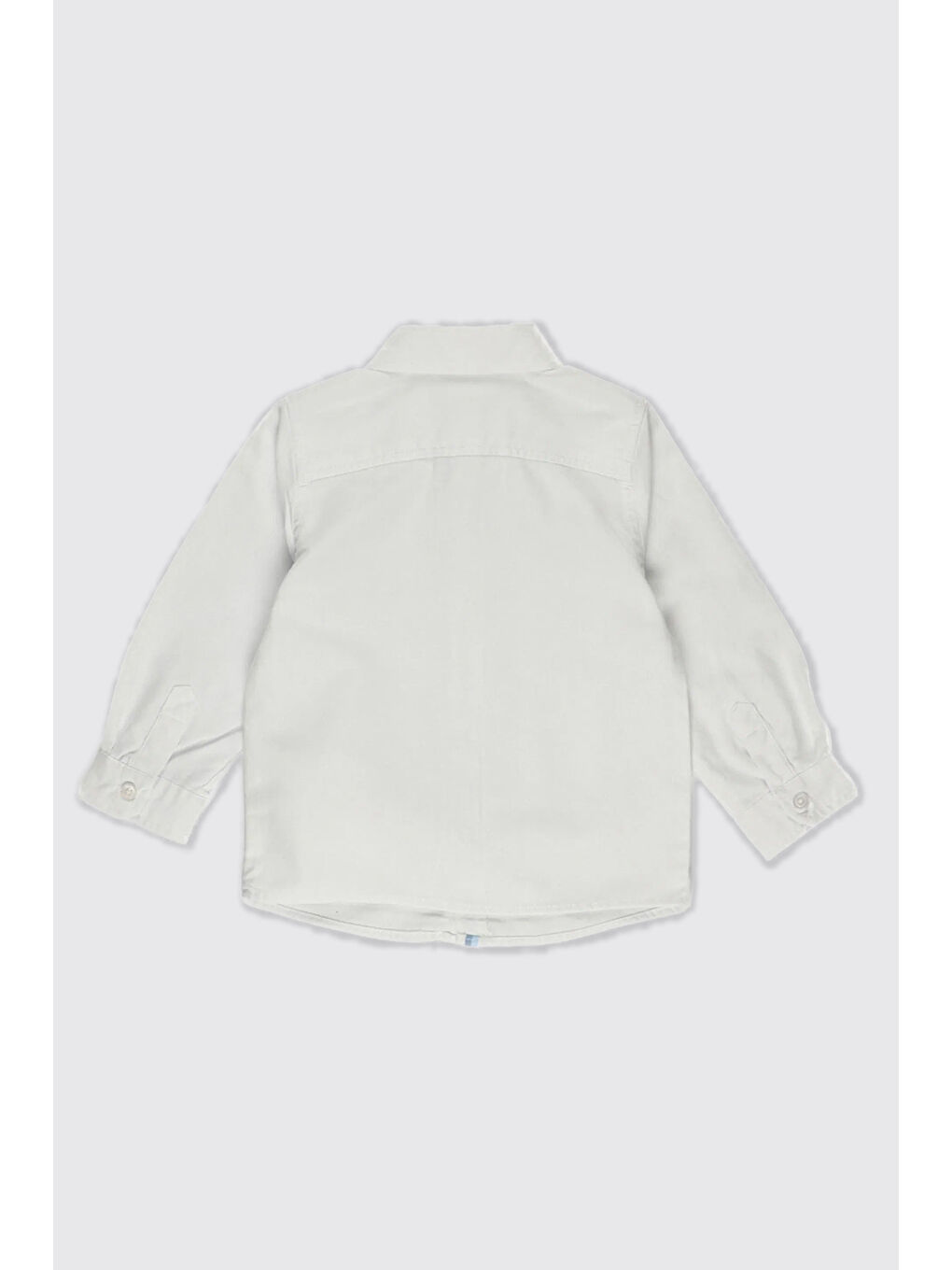 Beyaz Erkek Çocuk Basic Oxford Gömlek-1