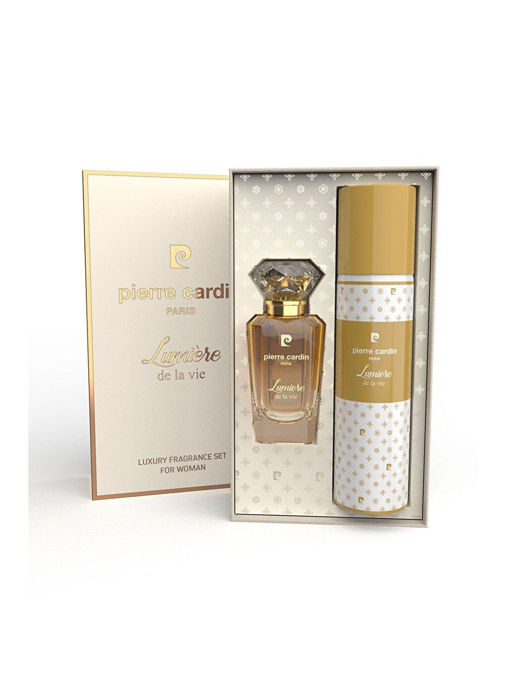 Pierre Cardin Sarı Lumiere de la Vie EDP 50 ml Kadın Parfüm ve 150 ml Deodorant Seti PCSN000101