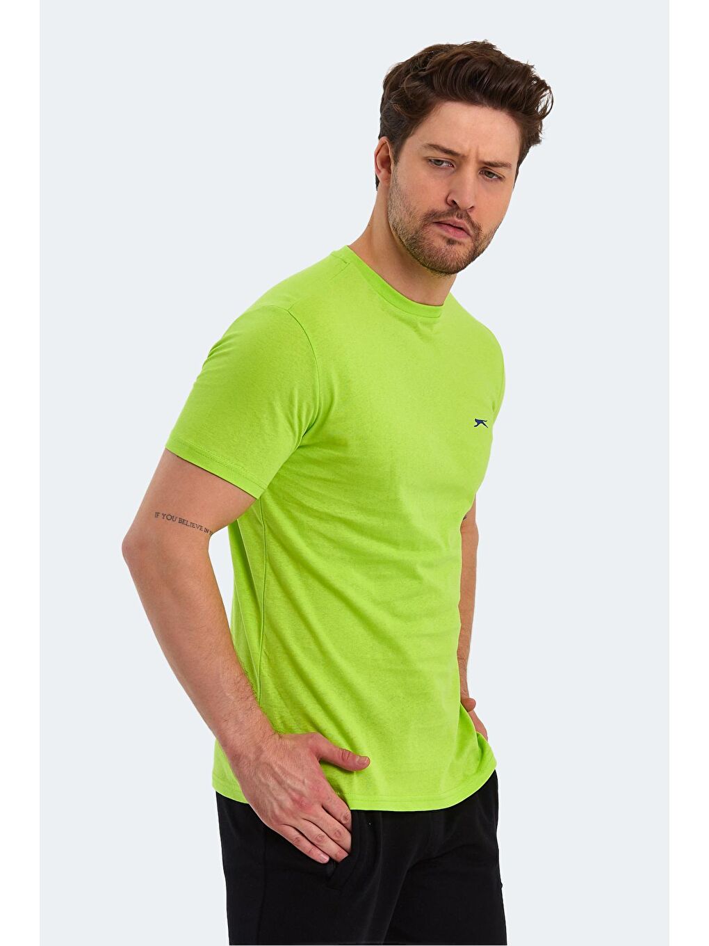 SLAZENGER Limon Sarısı PANCO Erkek Kısa Kol T-Shirt Limon - 2