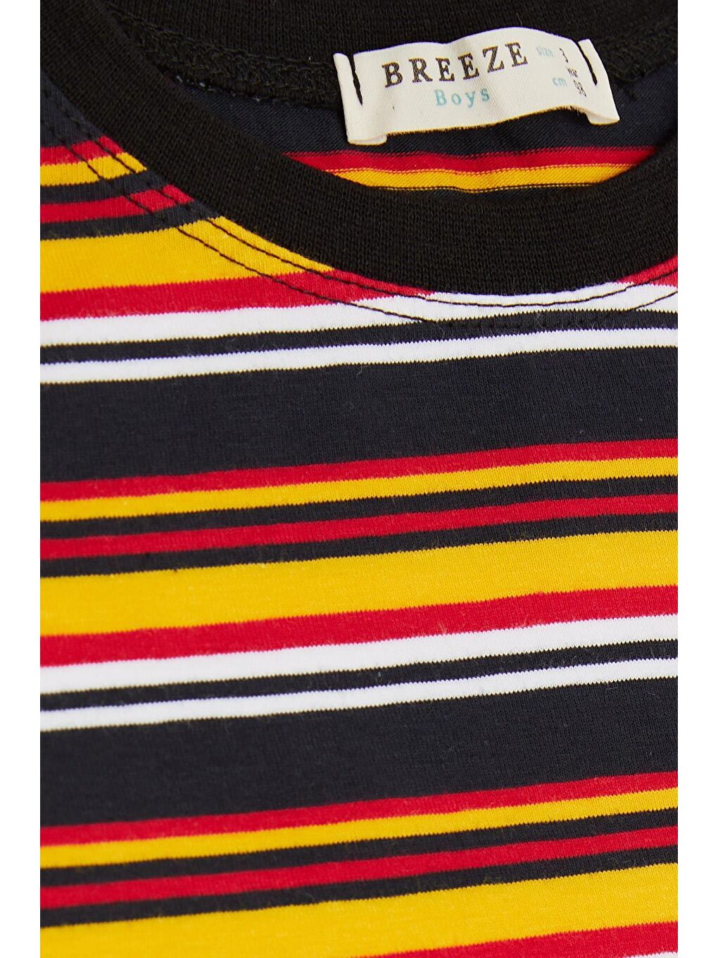 Erkek Çocuk Tişört Renkli Çizgili Karışık Renk (3-6 Yaş)-2